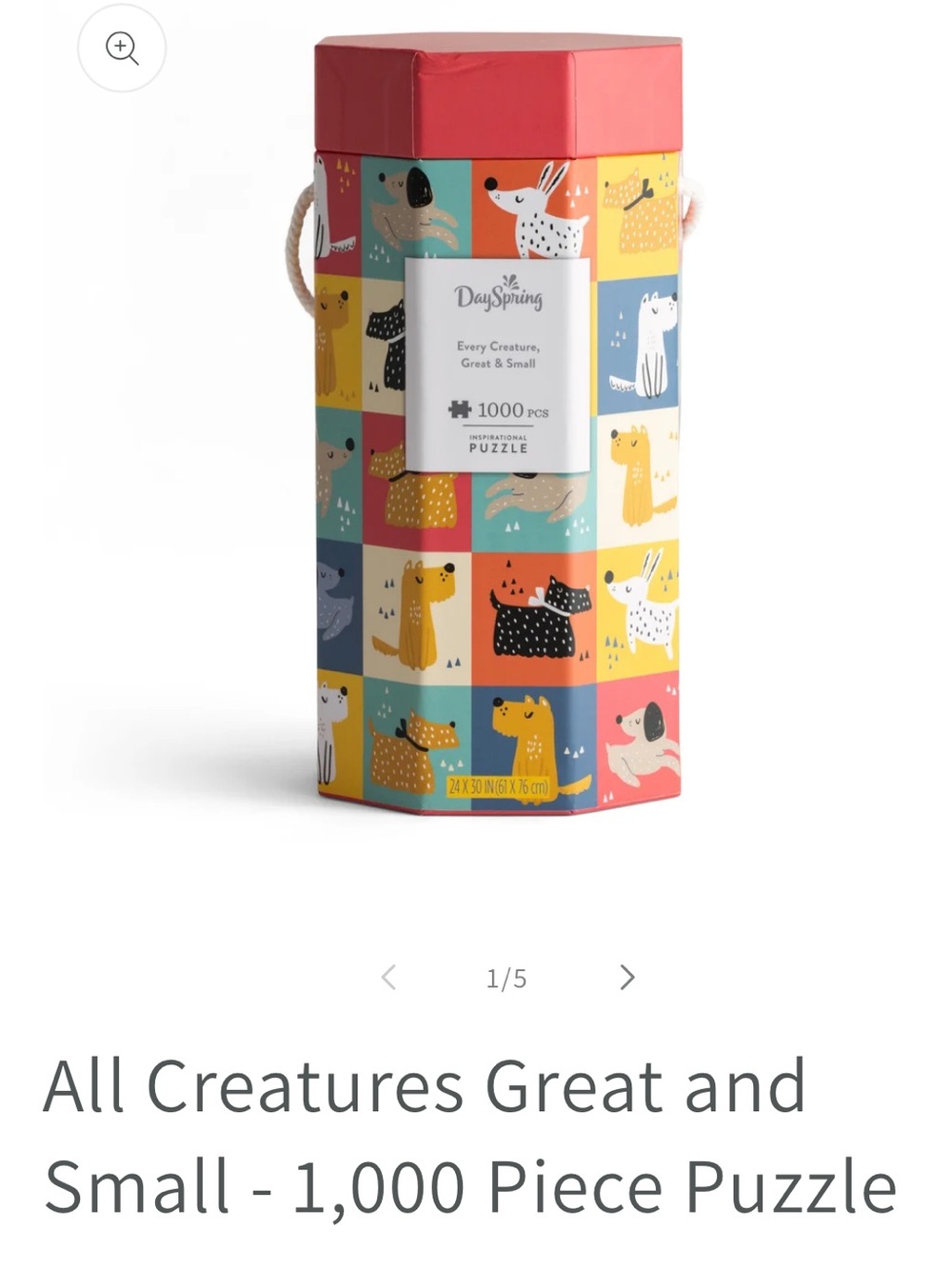 All Creatures Great and Small 1,000-Piece Puzzle - Multicolor